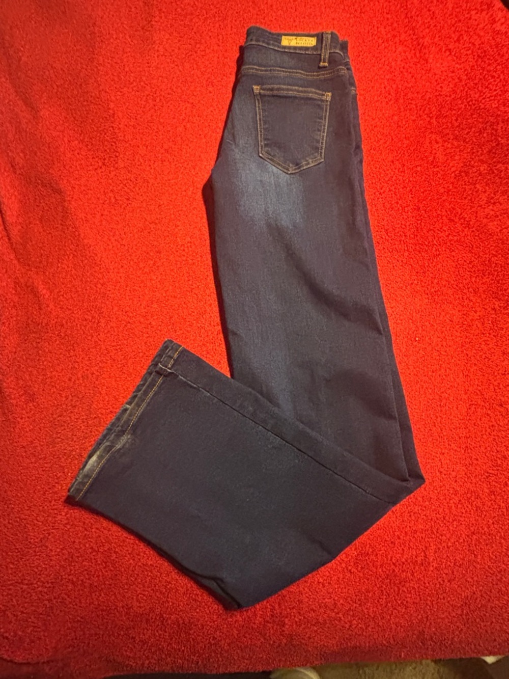 Lucky & Blessed Dark Wash Straight Leg Jeans Women’s size 4x34